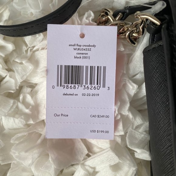 Kate Spade (NWT) Small Cameron Black Crossbody Bag - Picture 3 of 10